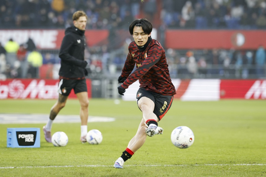 ファン・ペルシー監督が上田綺世の欠場理由を説明【写真：ANP Photo/アフロ】