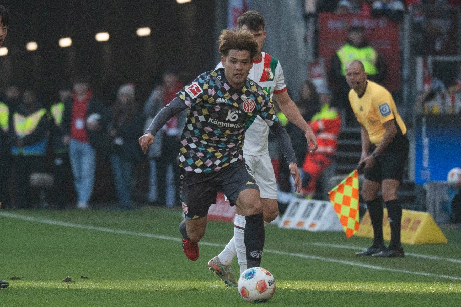 マインツ・佐野海舟【写真：菅原敬太】