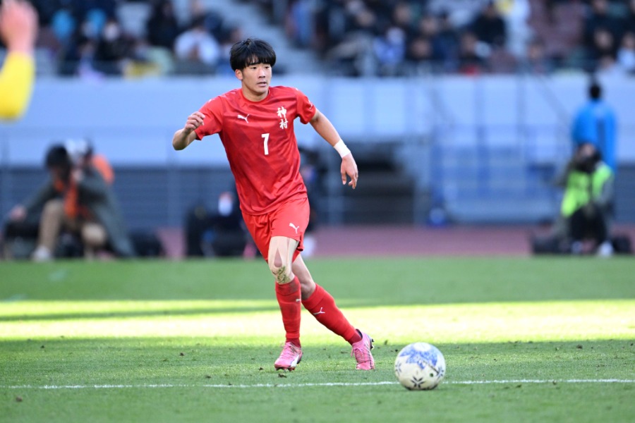神村学園時代の細山田怜真【写真：徳原隆元】