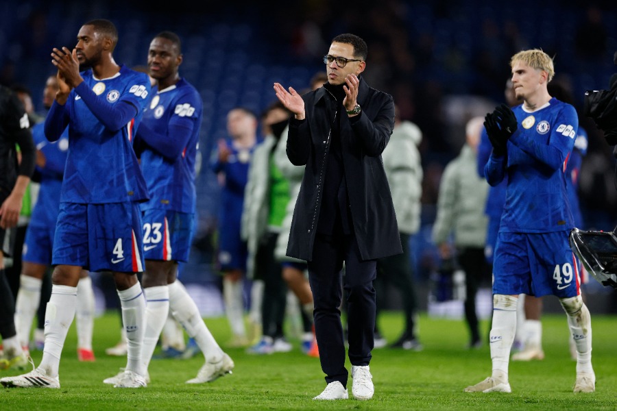 チェルシーのリアム・ロシニア監督【写真：ロイター】