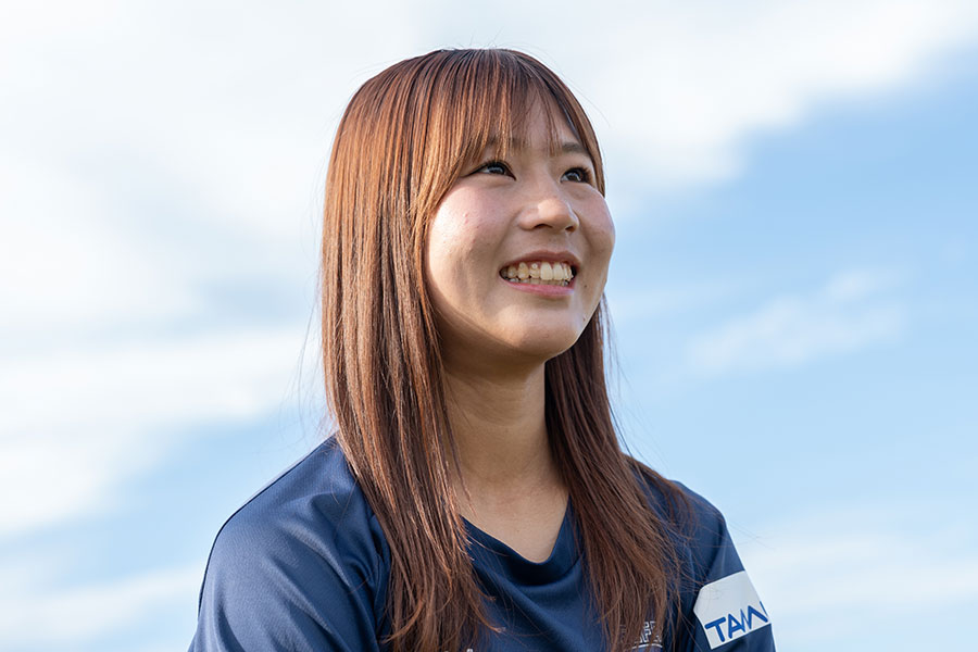 プロ選手として、オフは家でリラックスする時間を大切にしている【写真:増田美咲】