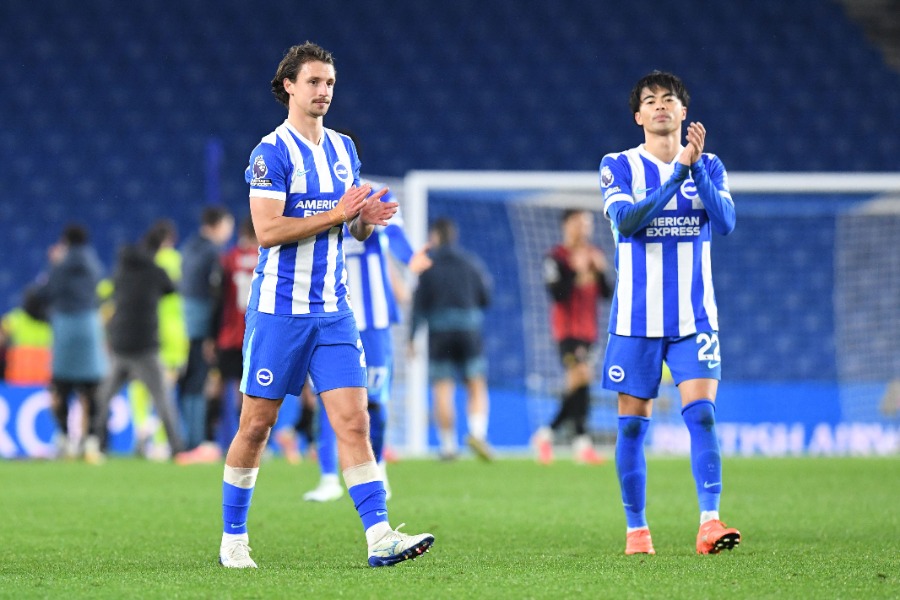 6試合勝ちなしが続くブライトン【写真：REX/アフロ】