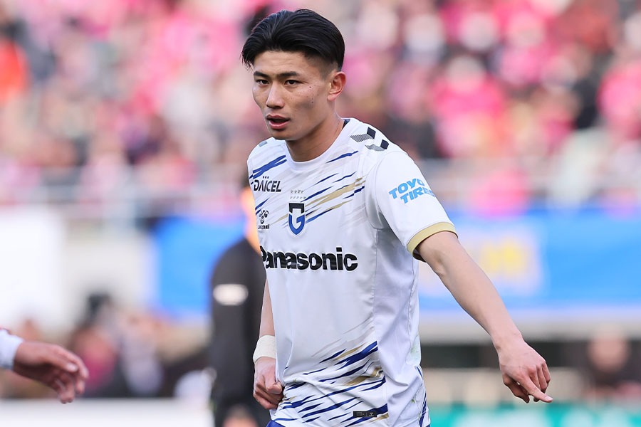 名古屋戦にスタメン出場した南野遥海【写真：柳瀬心祐】