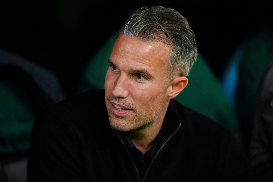 オランダ1部フェイエノールトを率いるロビン・ファン・ペルシー監督【写真：AP/アフロ】