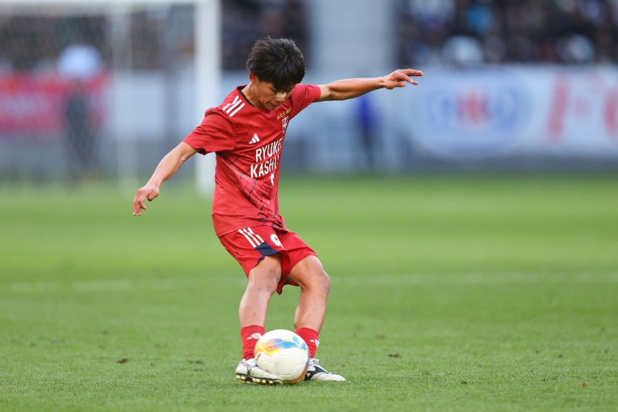 流通経済大柏時代の富山・亀田歩夢【写真：森田直樹/アフロスポーツ】