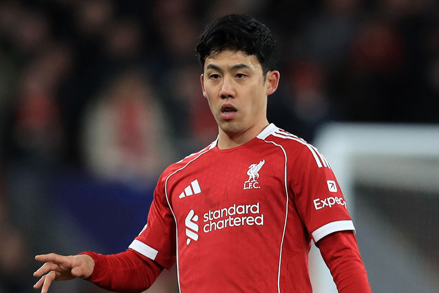 リバプールの遠藤航【写真：アフロ】