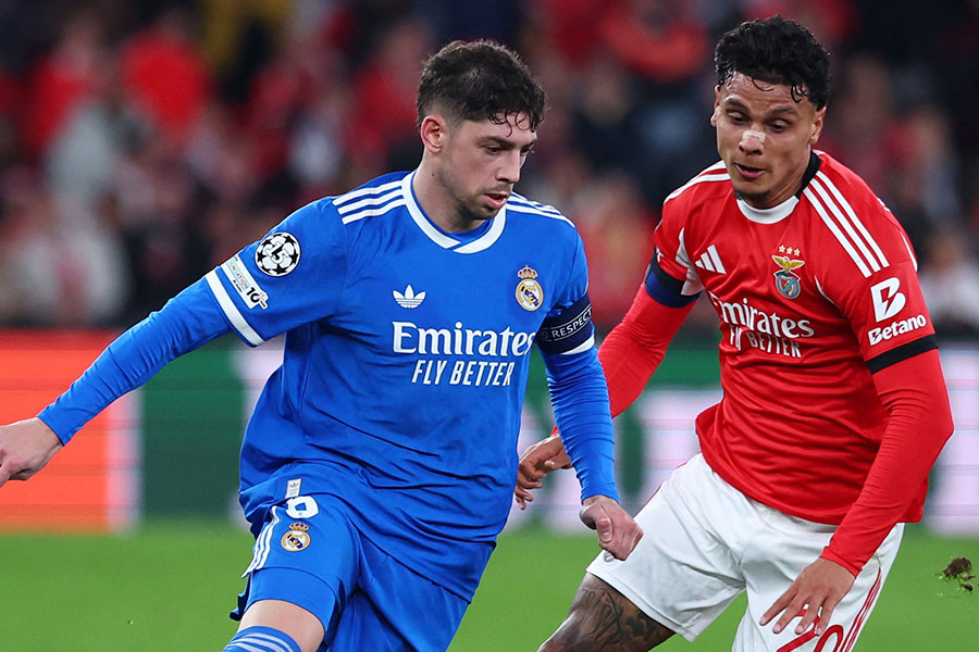 レアルのフェデリコ・バルベルデ【写真：ロイター】