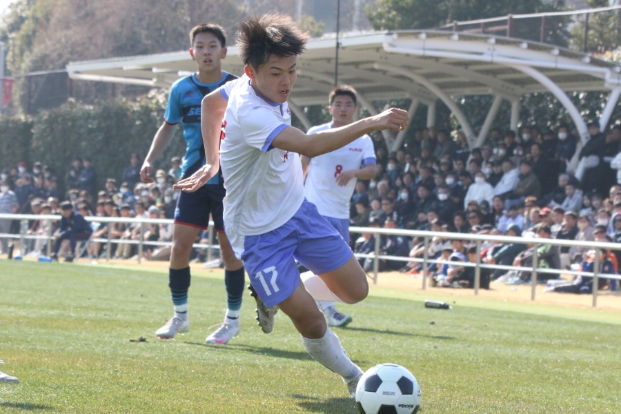 決勝点を決めた武南の渡邉柊羽【写真：安藤隆人】