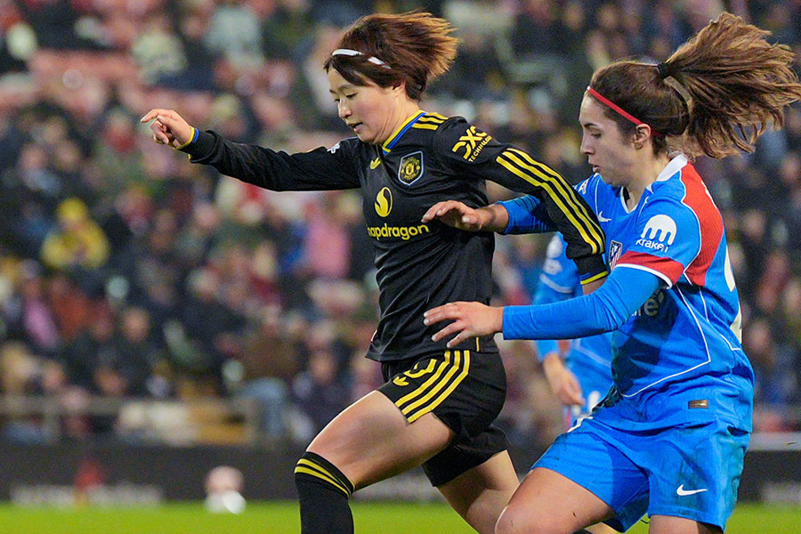 アシストを記録したマンチェスター・ユナイテッド・ウィメンMF宮澤ひなた【写真：REX/アフロ】