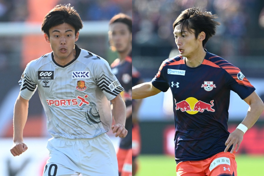 福島・泉彩稀（左）と大宮・泉柊椰【写真：徳原隆元】