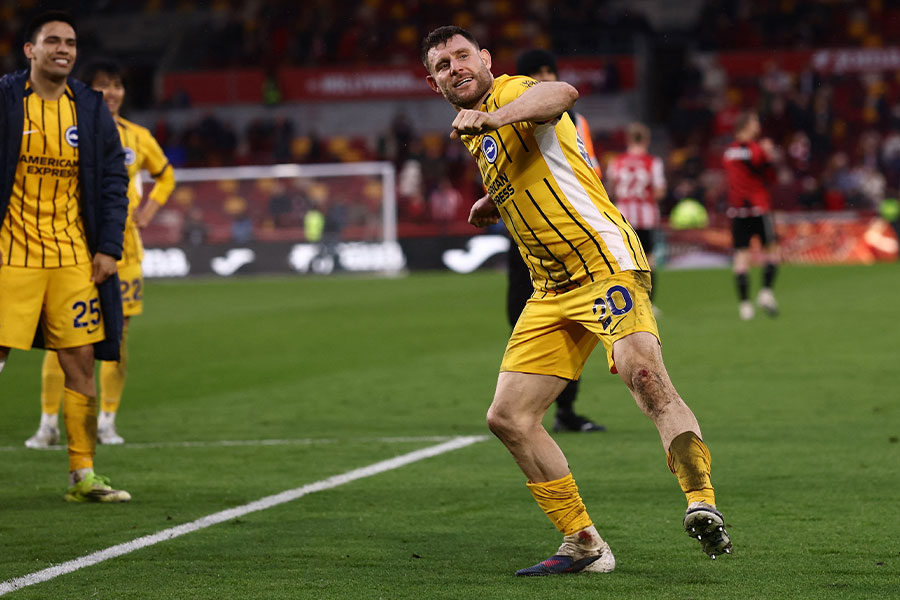 ブレントフォード戦に出場したジェームズ・ミルナー【写真:ロイター】