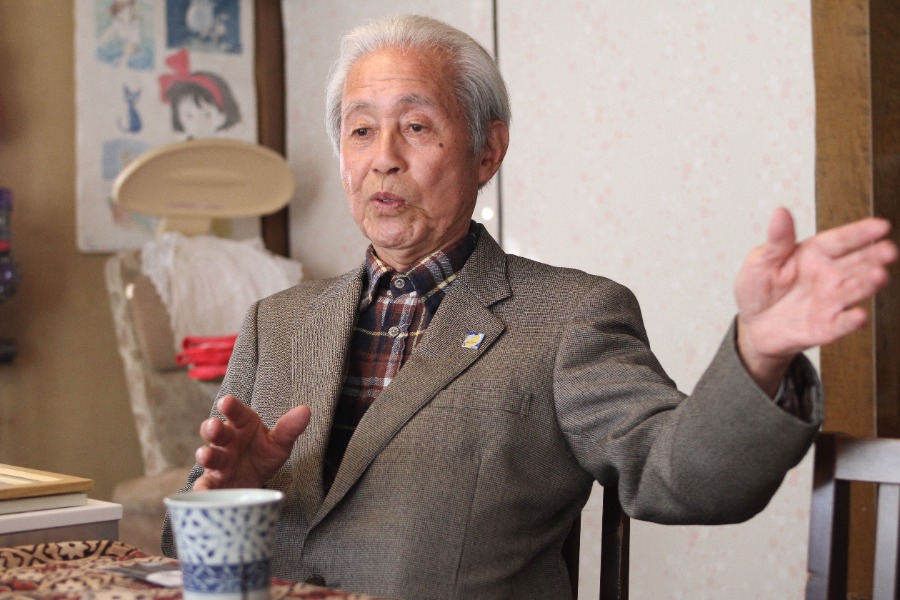 日本リーグ初代得点王の野村六彦氏【写真：井上信太郎】