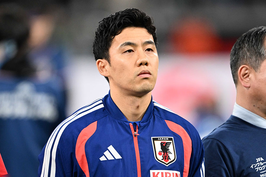 人種差別問題について言及した日本代表の遠藤航【写真：徳原隆元】