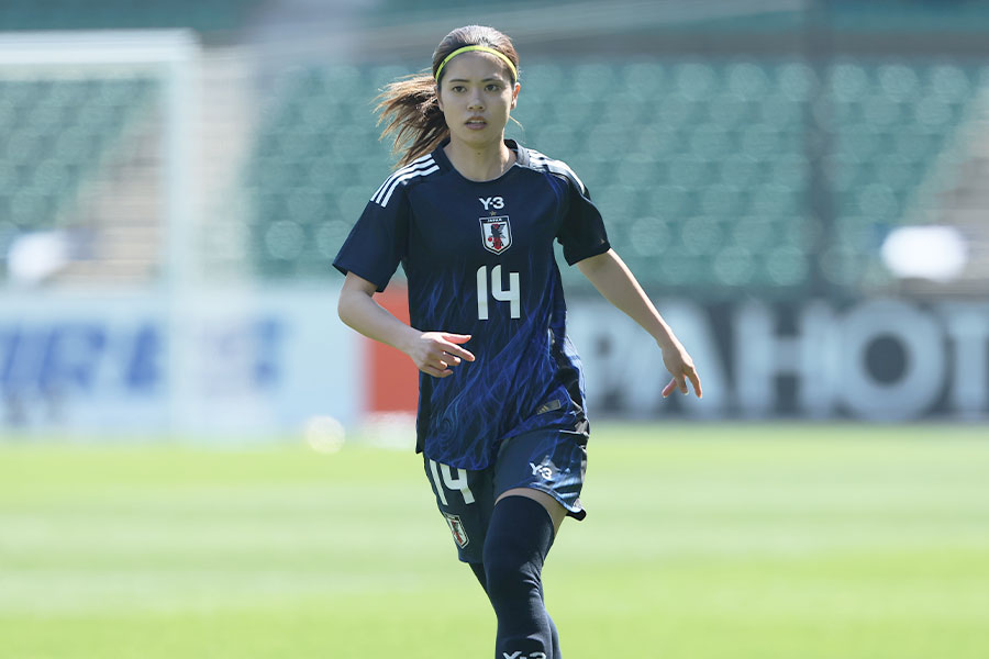 なでしこジャパンの長谷川唯【写真：柳瀬心祐】