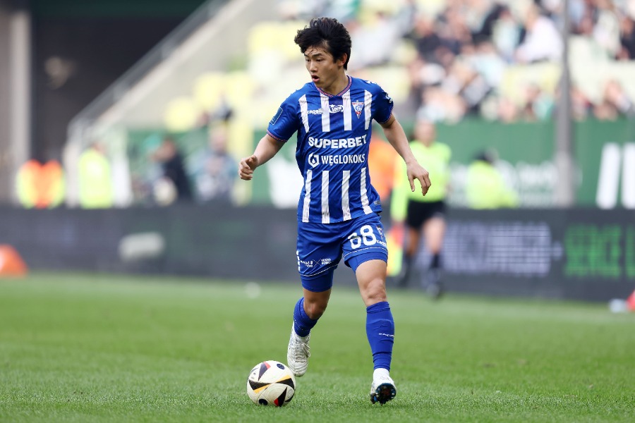 古川陽介が移籍後初得点（写真はポーランド時代）【写真：Newspix.pl/アフロ】