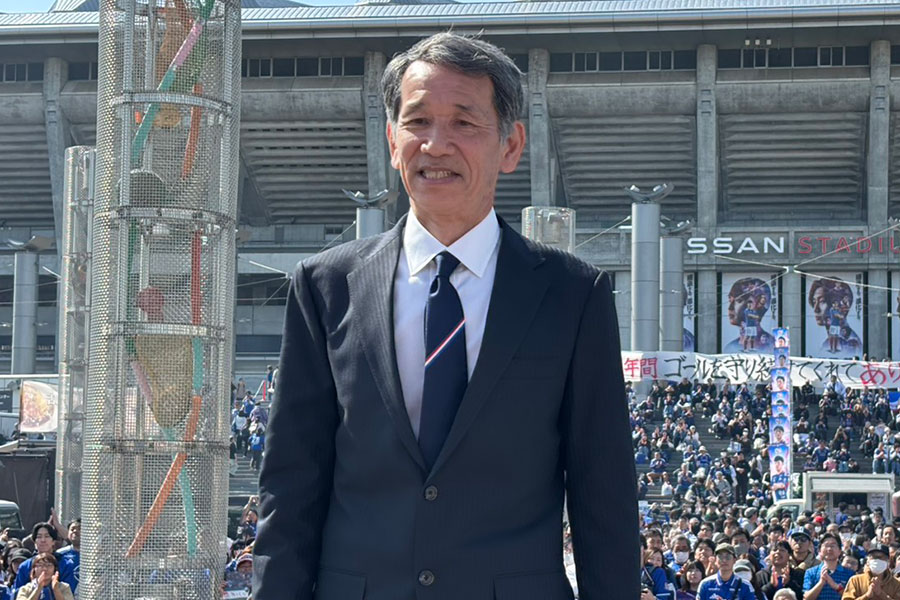 トークショーを行った松永成立氏【写真：河合拓】