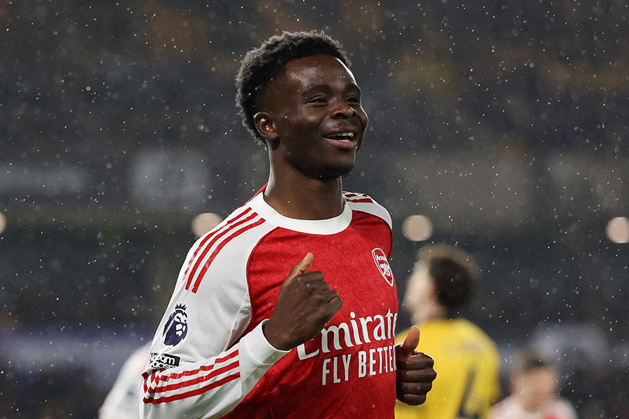 アーセナルのブカヨ・サカ【写真：ロイター】