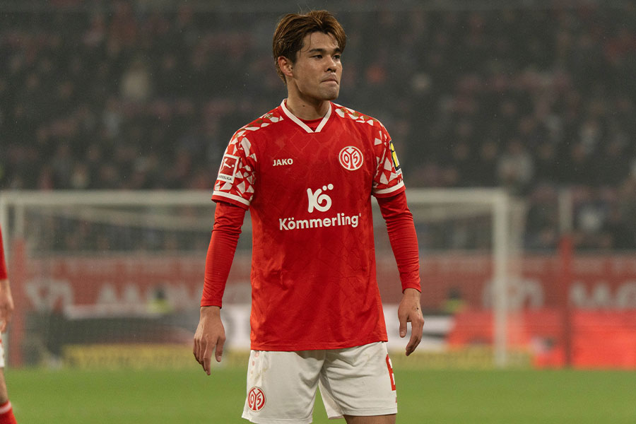 マインツで活躍する佐野海舟【写真:菅原敬太】