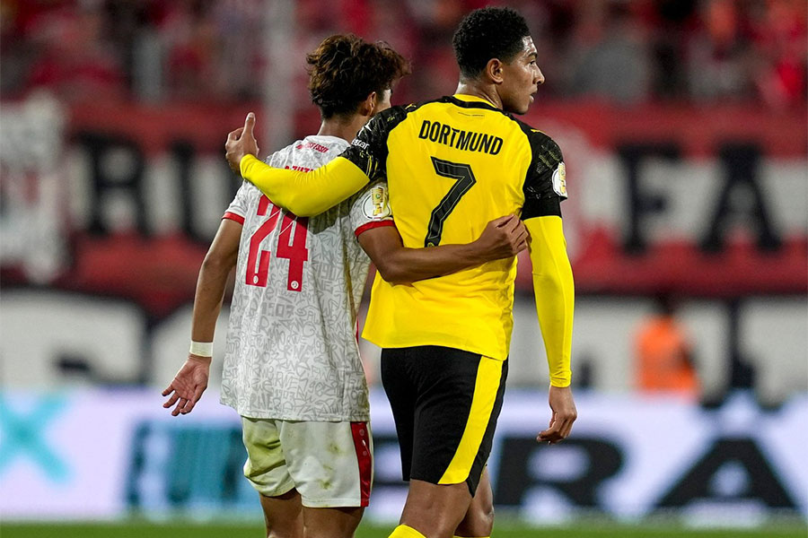 ベリンガム弟とマッチアップした【写真：本人提供】