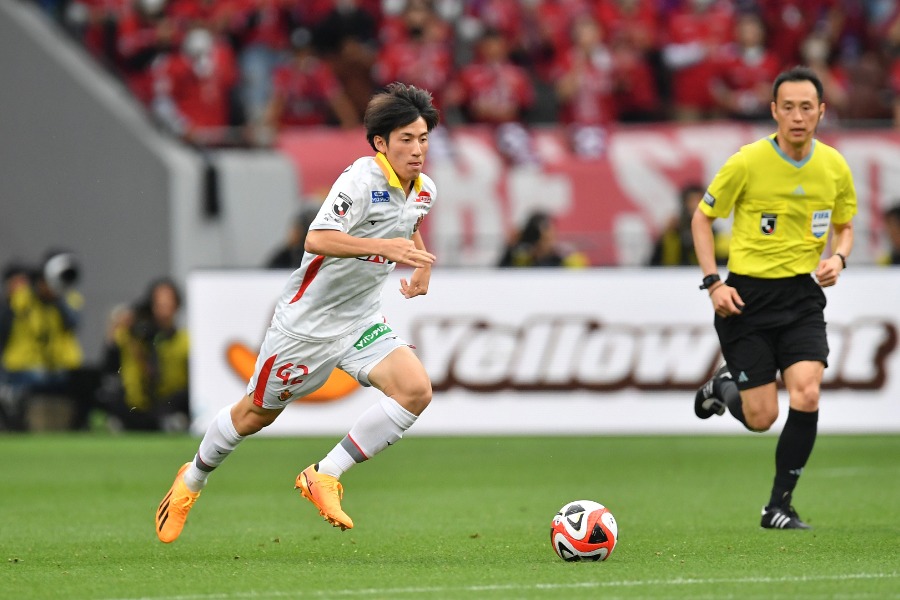 アルヘンティノス・ジュニオルスの貴田遼河（写真は名古屋時代）【写真：アフロ】