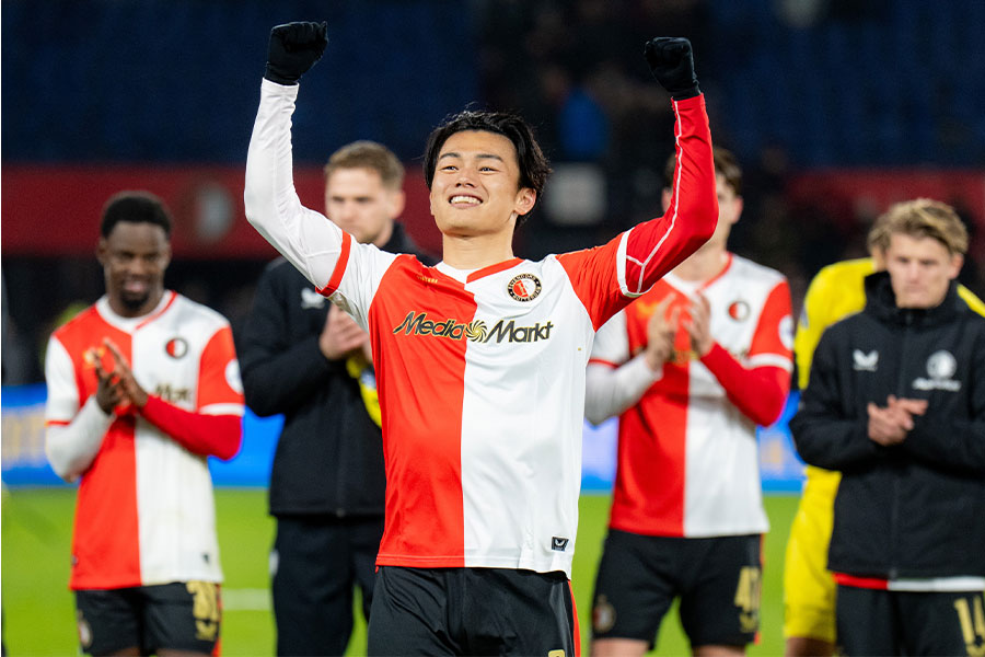 フェイエノールトで活躍する上田綺世【写真：Pro Shots/アフロ】