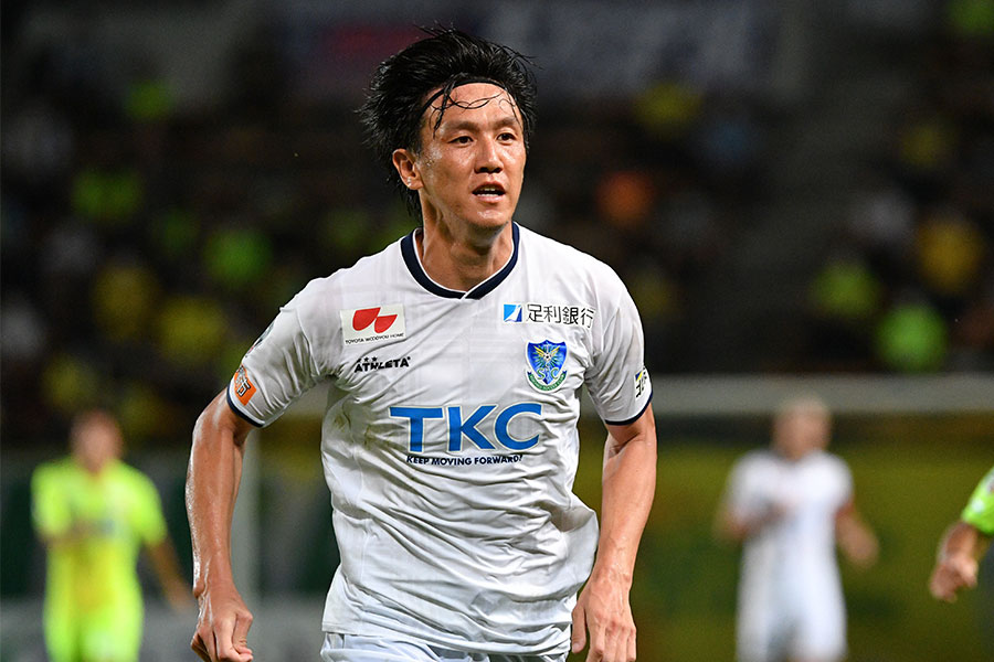 矢野貴章が横浜FC戦でゴールを決めた【写真：松尾/アフロスポーツ】