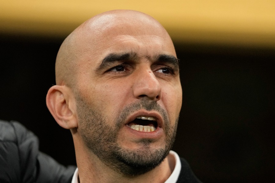 モロッコ代表のワリド・レグラギ監督【写真：AP/アフロ】