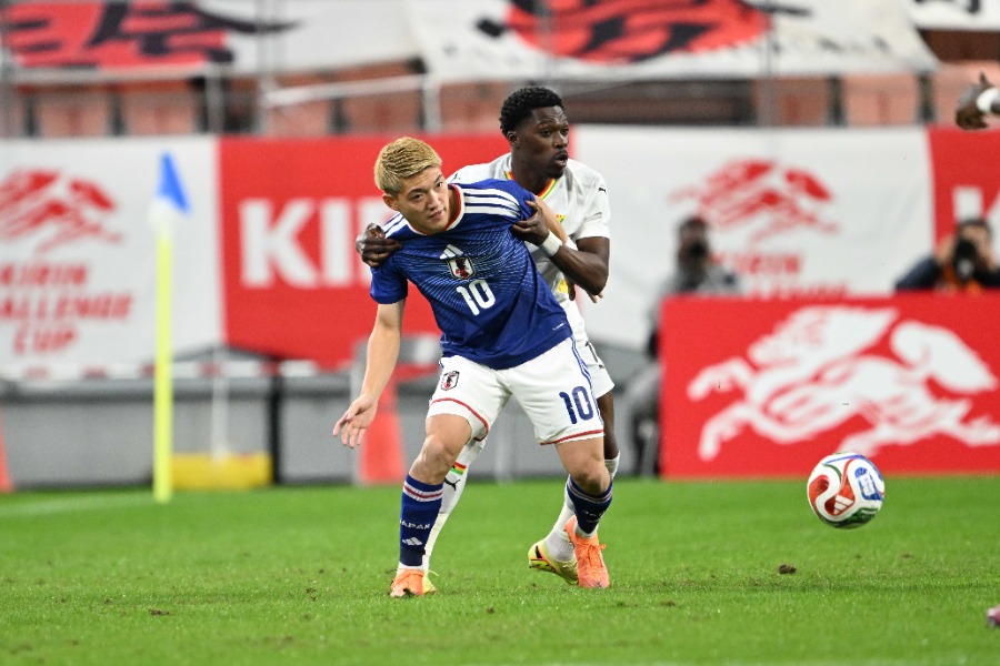 日本代表の堂安律【写真：徳原隆元】