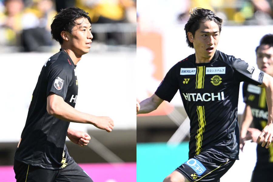 柏の古賀太陽と小泉佳穂【写真：徳原隆元】