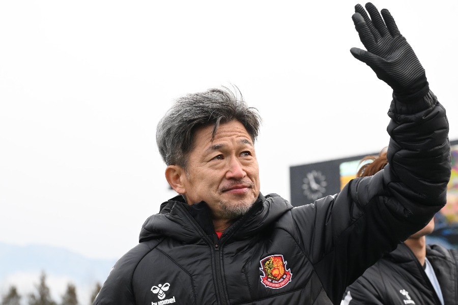 福島のカズ【写真：徳原隆元】