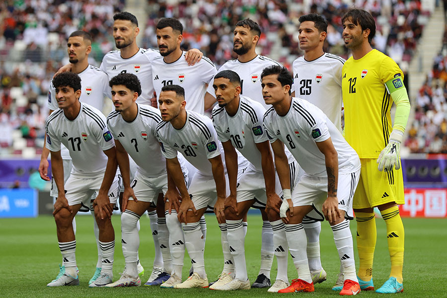 W杯プレーオフを控えるイラク代表【写真：ロイター/アフロ】