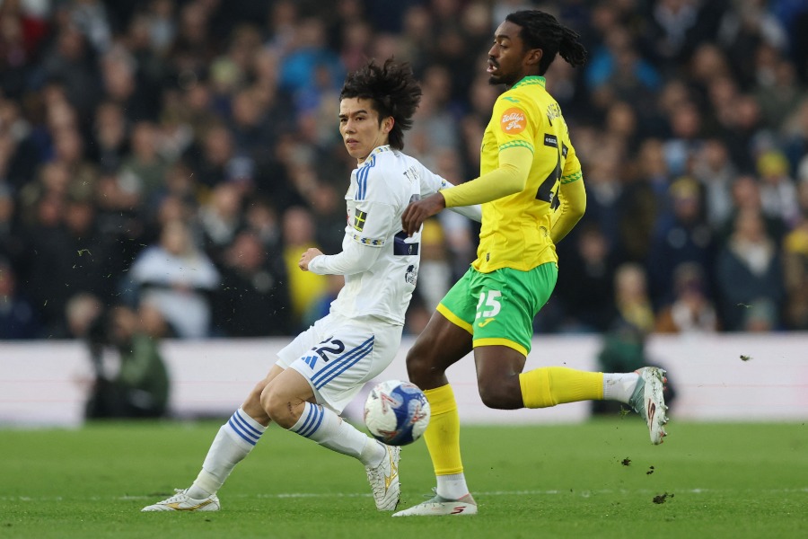 リーズ・ユナイテッドの田中碧【写真：ロイター】