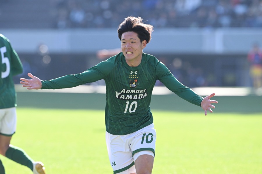 青森山田高の小山田蓮【写真：徳原隆元】