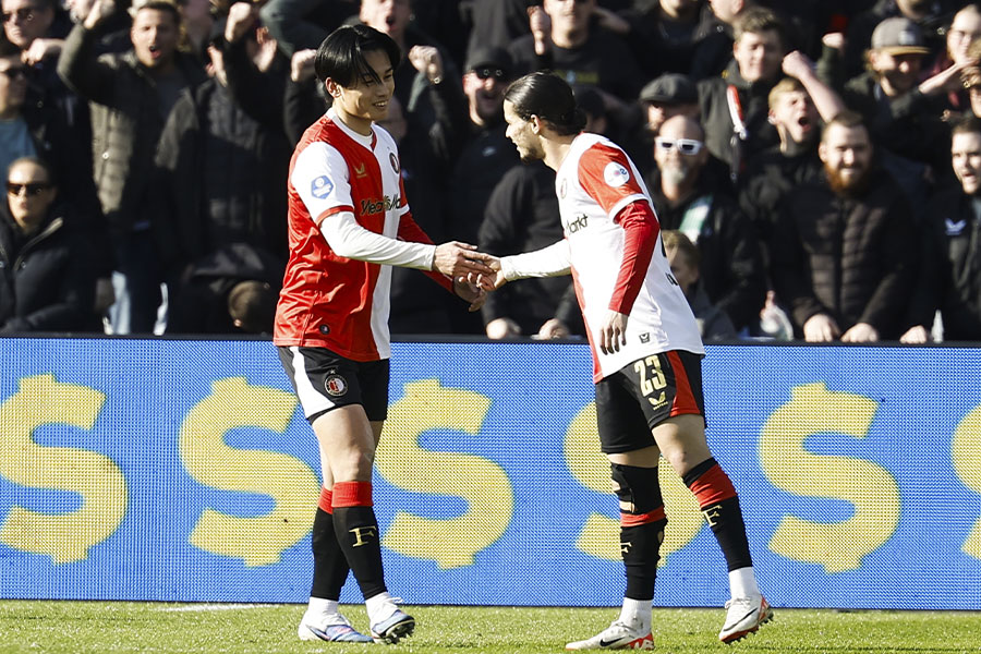 上田綺世がエクセルシオール戦で2ゴール【写真：Pro Shots/アフロ】