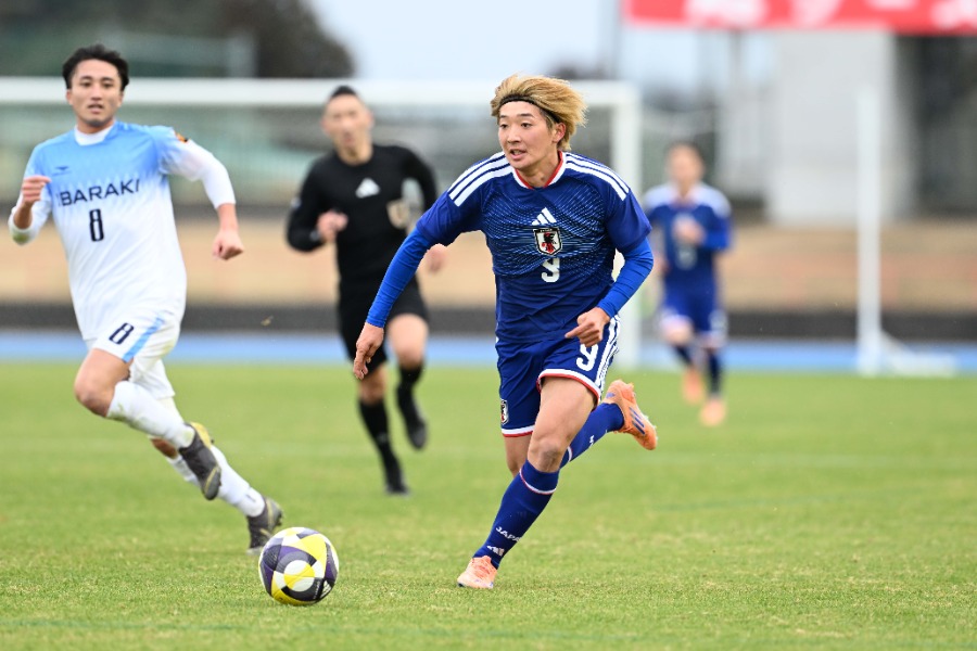 U-23日本代表の横山夢樹【写真：徳原隆元】
