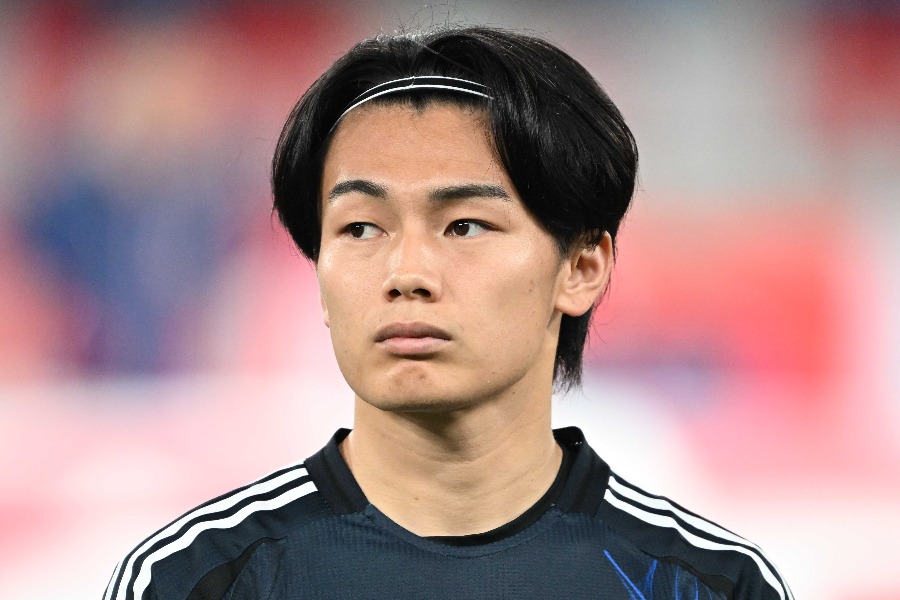 エバートン移籍が噂される日本代表の上田綺世【写真:徳原隆元】