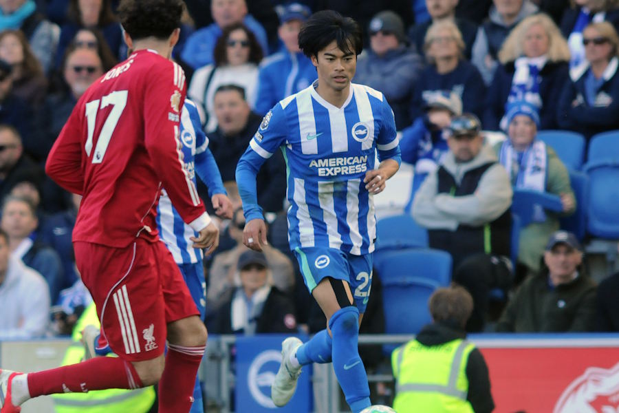 ブライトンの三笘薫【写真：Colorsport/アフロ】