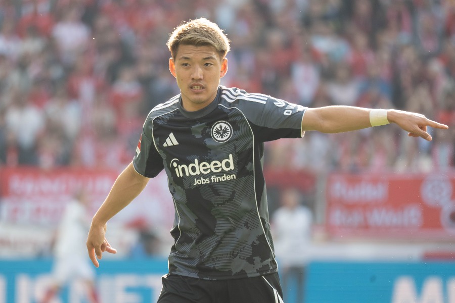 マインツ戦に出場した堂安律【写真:菅原敬太】