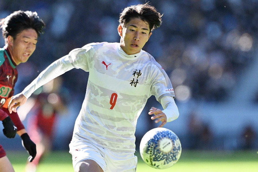 国士舘大入学予定の神村学園高FW倉中悠駕【写真：徳原隆元】