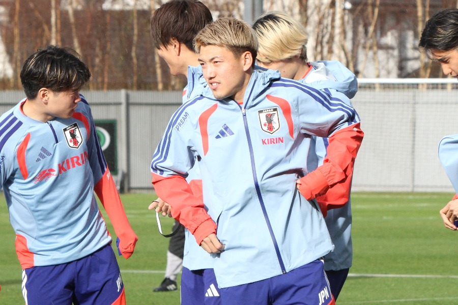 マインツ戦に出場した堂安律【写真：FOOTBALL ZONE編集部】