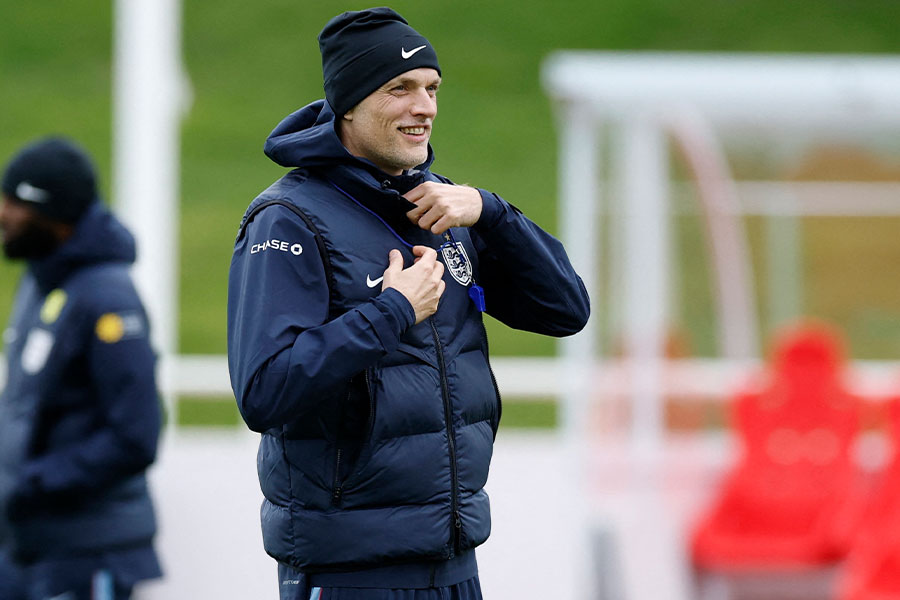 イングランド代表を率いるトーマス・トゥヘル監督【写真:ロイター】