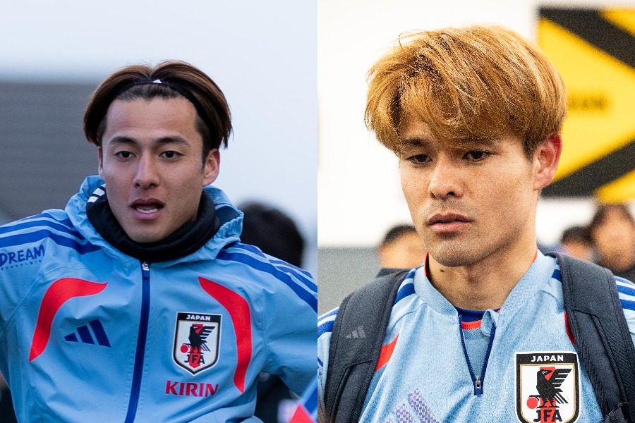 日本代表でプレーする佐野海舟と航大【写真：岩本太成】