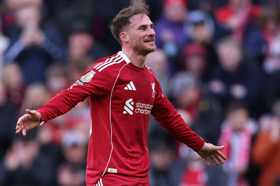 リバプールで10番を背負うアレクシス・マック・アリスター【写真；ロイター】