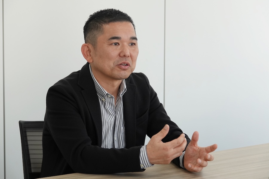 ファンルーツ社長・平野淳氏がジュニア育成への思いを語った【写真：FOOTBALL ZONE編集部】