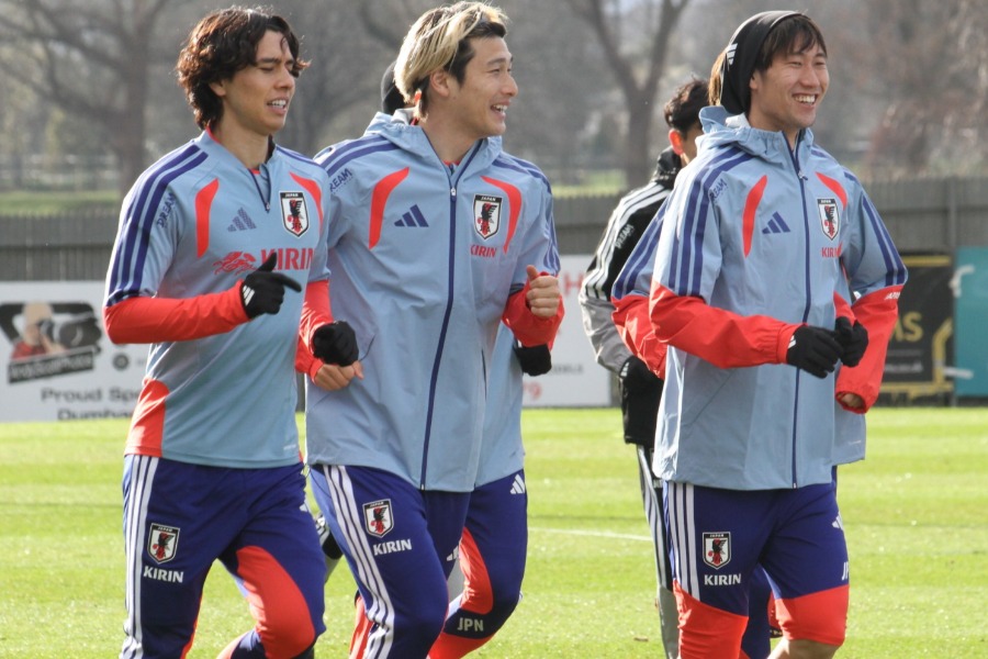 スコットランドとイングランドと対戦する日本代表【写真：FOOTBALL ZONE編集部】