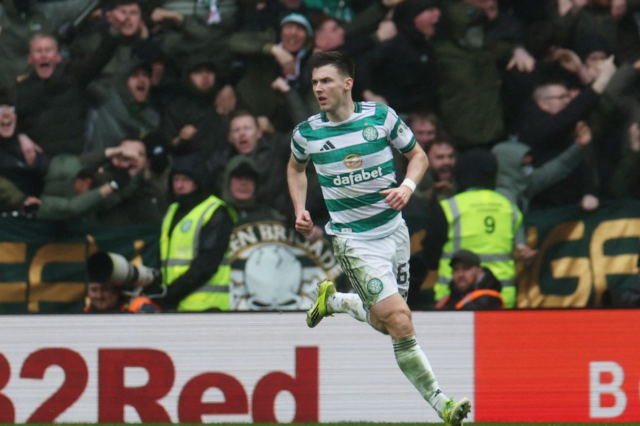 セルティックでプレーするスコットランド代表のキーラン・ティアニー【写真：ロイター】