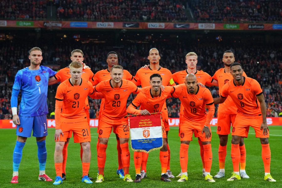 ノルウェーに勝利したオランダ代表【写真:AP/アフロ】