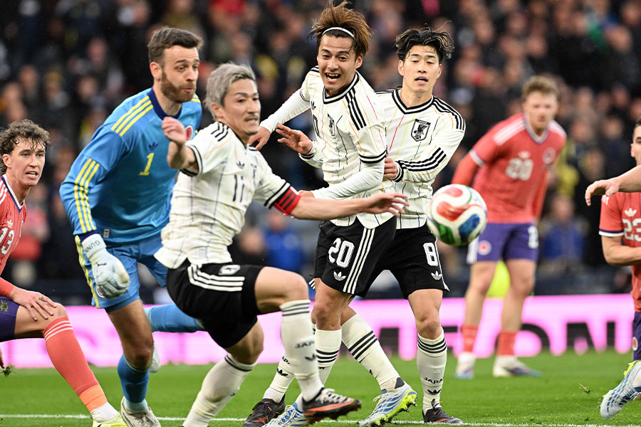 スコットランド代表に勝利した日本代表【写真：徳原隆元】