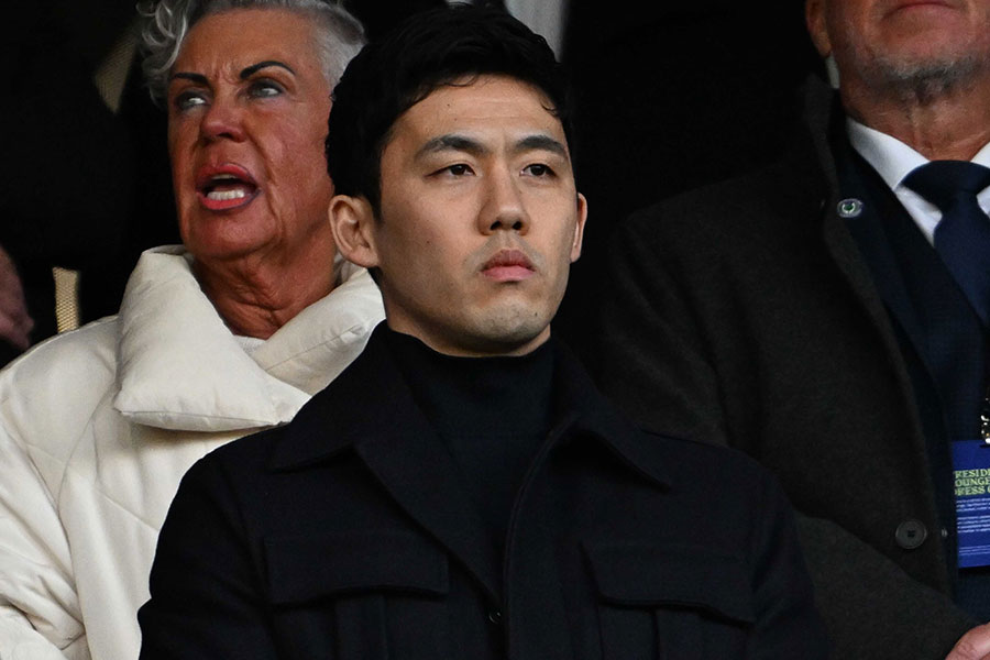 スコットランド戦を現地観戦した遠藤航【写真：徳原隆元】