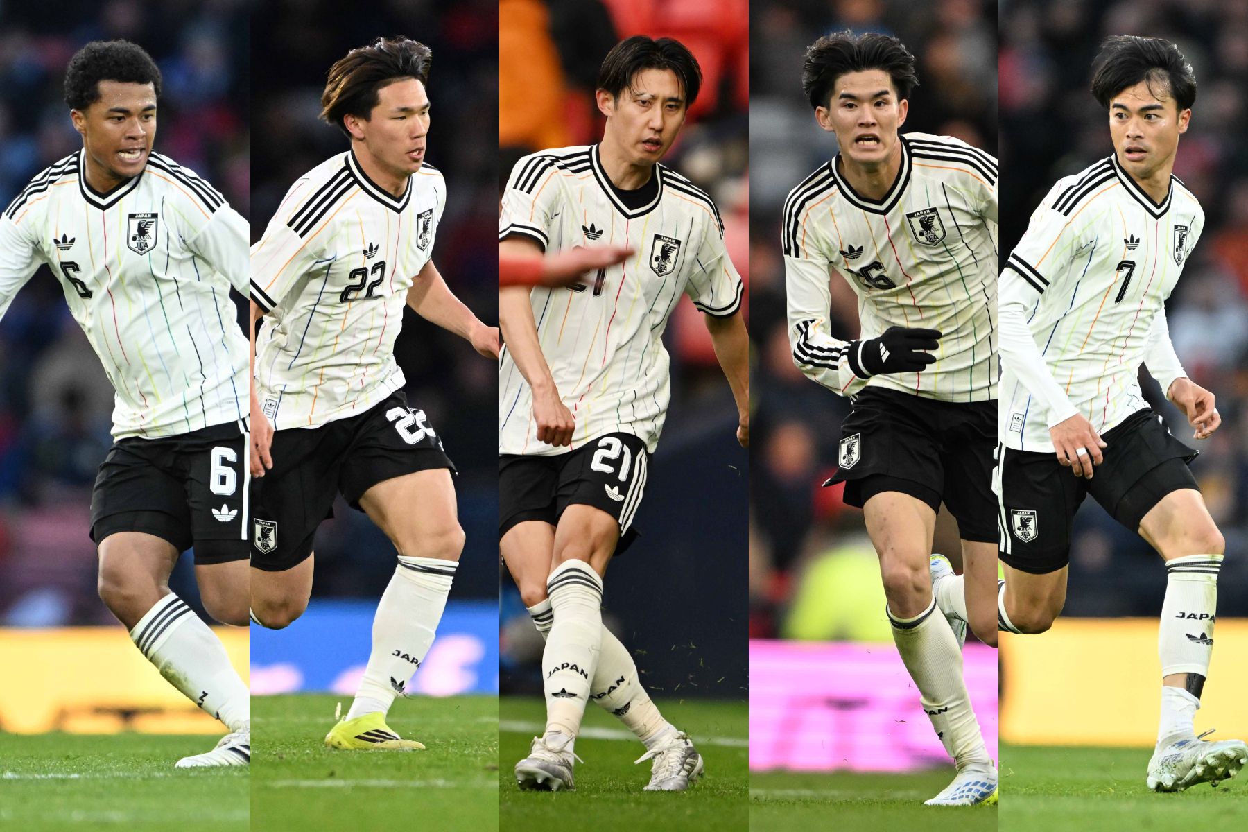 スコットランド戦に出場した選手を採点【写真：徳原隆元】